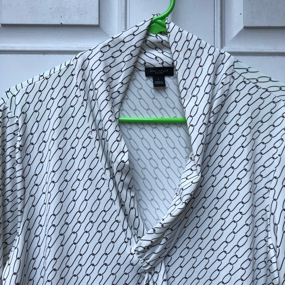 Ann Taylor Chain Link Blouse - Picture 3 of 10
